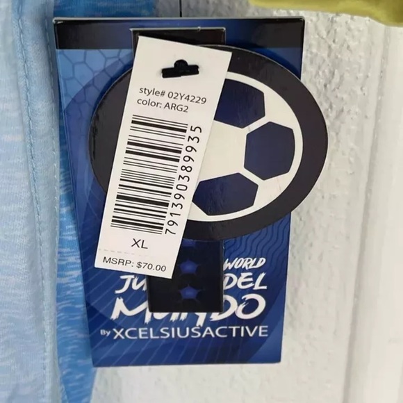 NWT XcelSius Active Argentina Football Soccer Jersey 2024 Men's XL - Picture 4 of 8